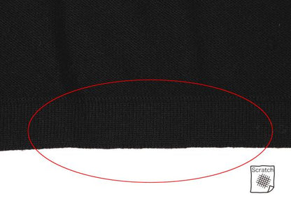 Y's for men Wool Mesh Mock Neck Knit Sweater Black Size M