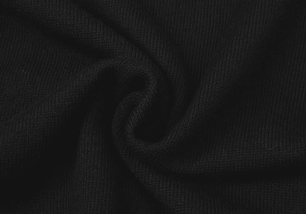 Y's for men Wool Mesh Mock Neck Knit Sweater Black Size M
