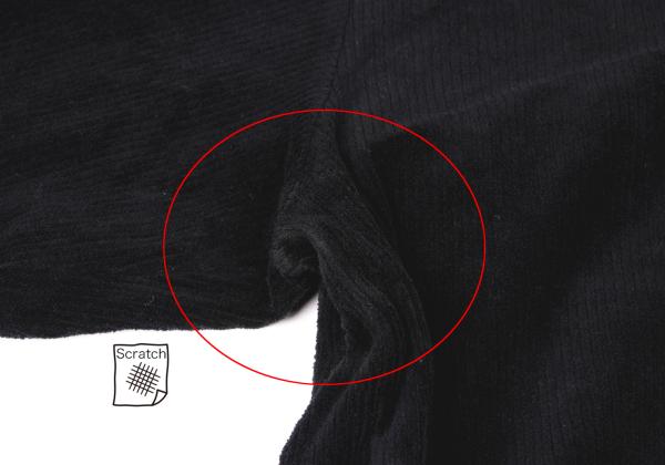 Y's for men Corduroy Long Sleeve Shirt Black Size M