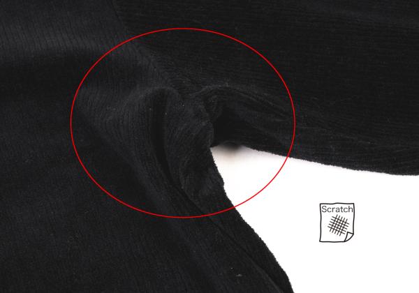Y's for men Corduroy Long Sleeve Shirt Black Size M