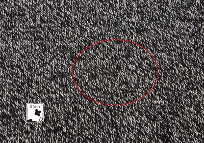 Y's for men Wool Melange Knit Black White Size M