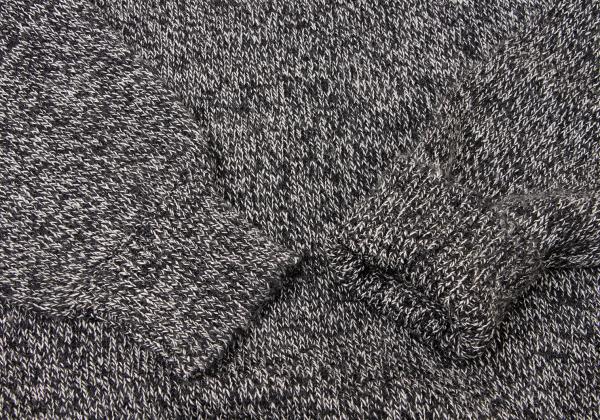 Y's for men Wool Melange Knit Black White Size M