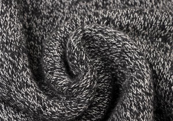 Y's for men Wool Melange Knit Black White Size M