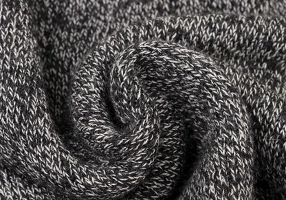 Y's for men Wool Melange Knit Black White Size M