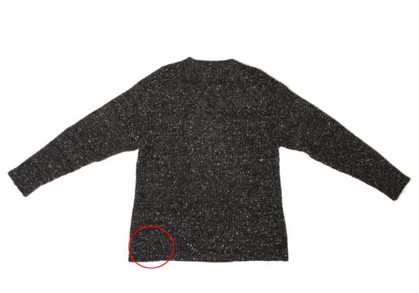 Y's for men Marble Waffle Wool Knit Sweater Size M