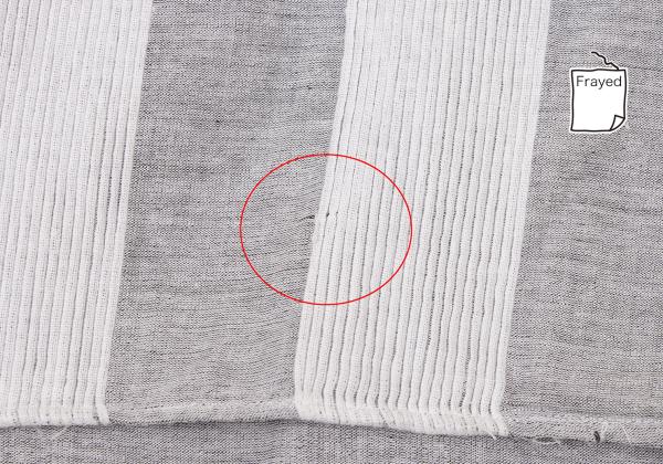Y's for men Cotton Stripe Open Collar Shirt Gray Size M