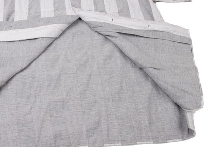 Y's for men Cotton Stripe Open Collar Shirt Gray Size M