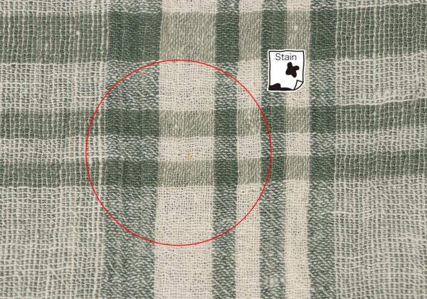 Y's for men Cotton Check Open Collar S/S Shirt Green Size M