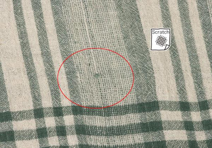 Y's for men Cotton Check Open Collar S/S Shirt Green Size M