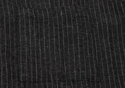 Y's for men Pinstripe Snap Button Long Sleeve Shirt Black Size M