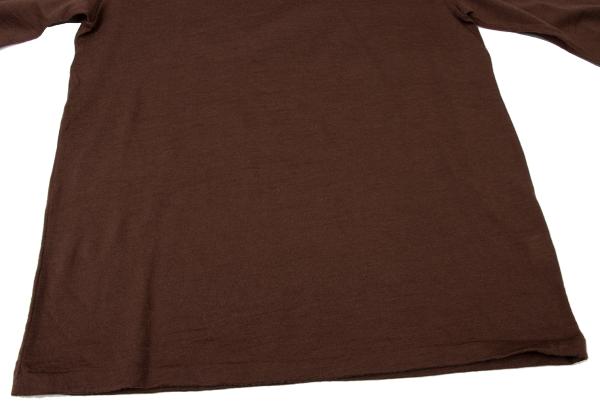 Y's for men Wool High-Neck Long Sleeve Cut Sew Brown Size M