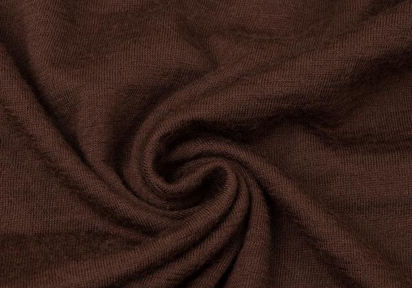 Y's for men Wool High-Neck Long Sleeve Cut Sew Brown Size M