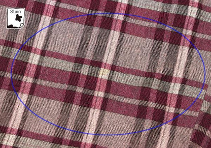 Y's for men Rayon Check Drawstring Wide Pants Purple Size M