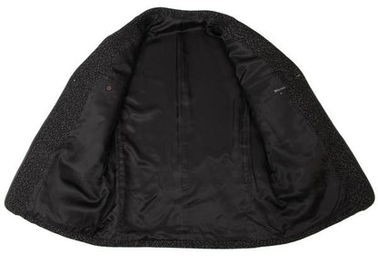Y's for men Wool Leather Piping Jacket Black/White Size M