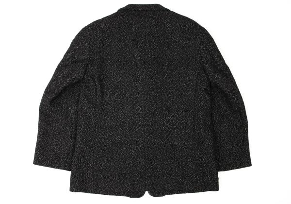 Y's for men Wool Leather Piping Jacket Black/White Size M