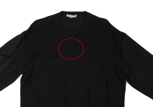 Yohji Yamamoto POUR HOMME Sleeve Panel Knit Black Size M