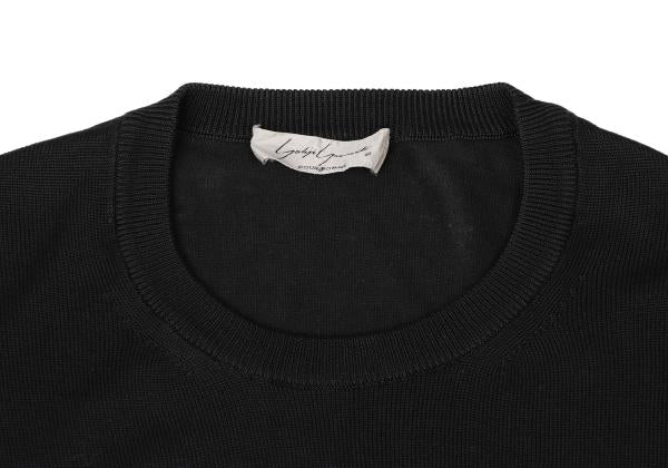 Yohji Yamamoto POUR HOMME Sleeve Panel Knit Black Size M