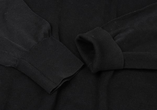 Yohji Yamamoto POUR HOMME Sleeve Panel Knit Black Size M