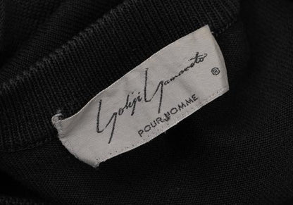 Yohji Yamamoto POUR HOMME Sleeve Panel Knit Black Size M