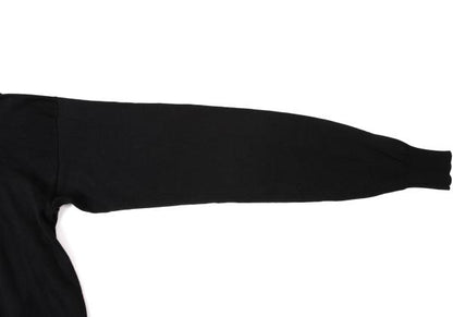Yohji Yamamoto POUR HOMME Black Long Sleeve Knit Polo Size M