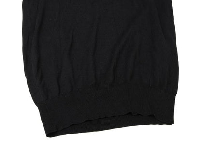 Yohji Yamamoto POUR HOMME Black Long Sleeve Knit Polo Size M