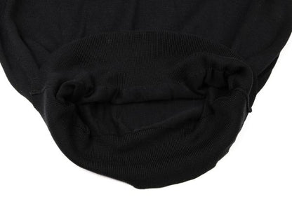 Yohji Yamamoto POUR HOMME Black Long Sleeve Knit Polo Size M