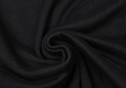 Yohji Yamamoto POUR HOMME Black Long Sleeve Knit Polo Size M