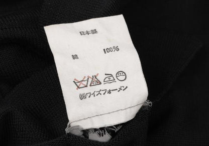Yohji Yamamoto POUR HOMME Black Long Sleeve Knit Polo Size M