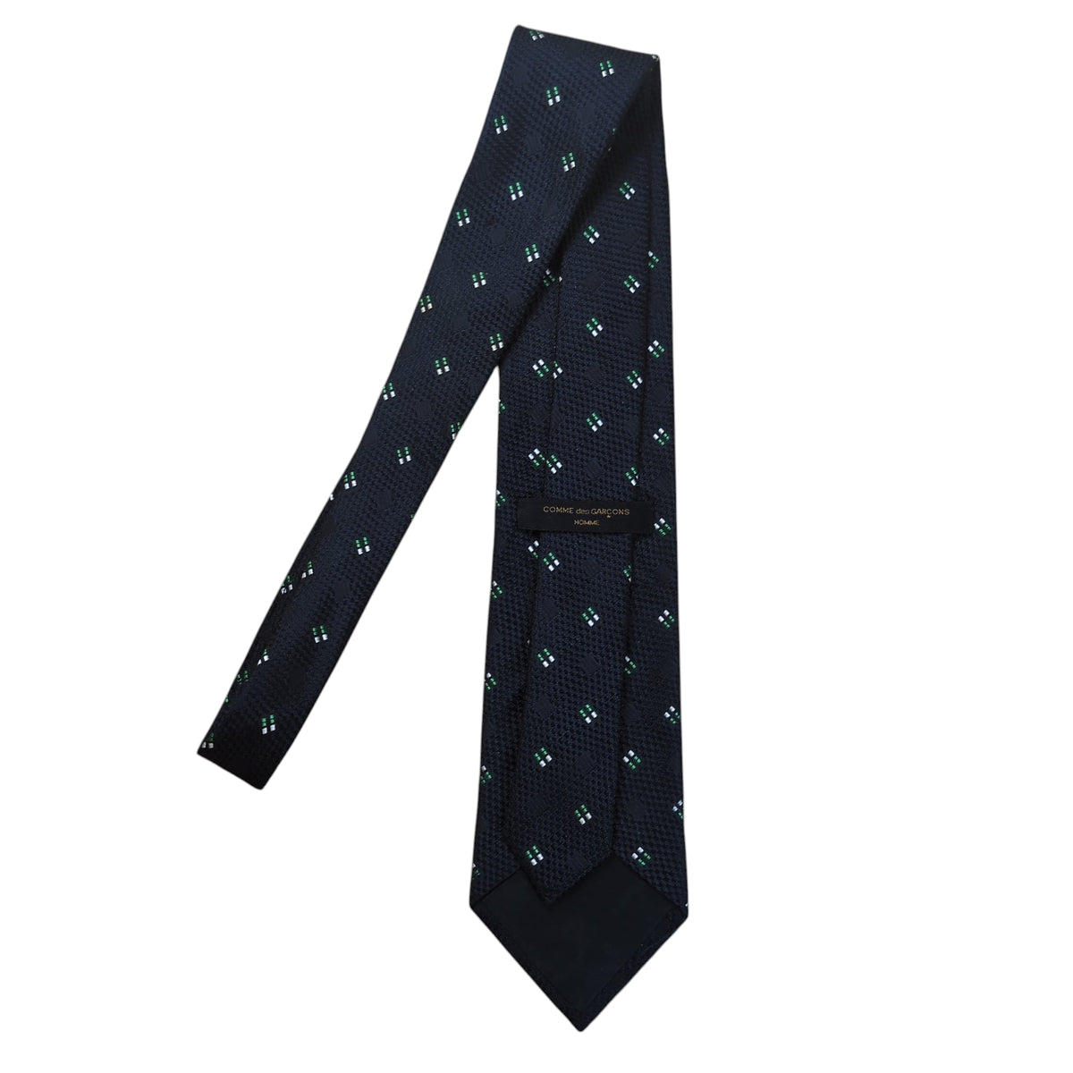 COMME des GARCONS HOMME Keichi Tanaka Argyle Silk Tie Blue