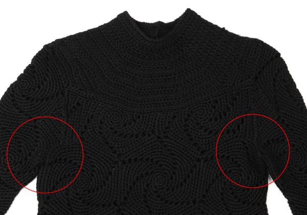 robe de chambre COMME des GARCONS Wool Sweater Black Size S