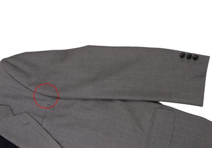 COMME des GARCONS HOMME Wool 2B Notched Jacket Gray Size S