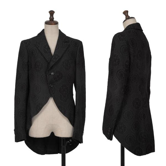 COMME des GARCONS Jacquard Wool Blend Jacket Black Size XS