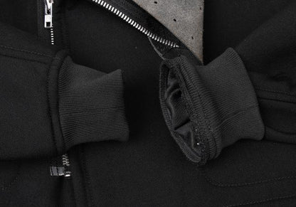 COMME des GARCONS 05SS Wool Leather Jacket Black Size S