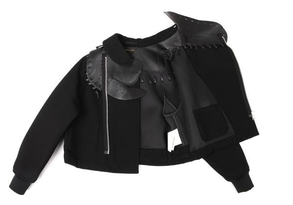 COMME des GARCONS 05SS Wool Leather Jacket Black Size S
