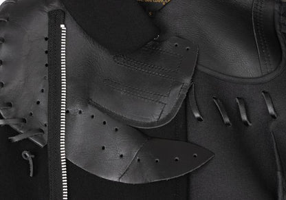 COMME des GARCONS 05SS Wool Leather Jacket Black Size S