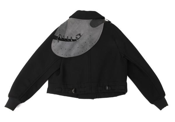 COMME des GARCONS 05SS Wool Leather Jacket Black Size S