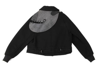 COMME des GARCONS 05SS Wool Leather Jacket Black Size S