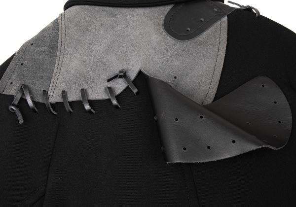 COMME des GARCONS 05SS Wool Leather Jacket Black Size S