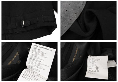 COMME des GARCONS 05SS Wool Leather Jacket Black Size S