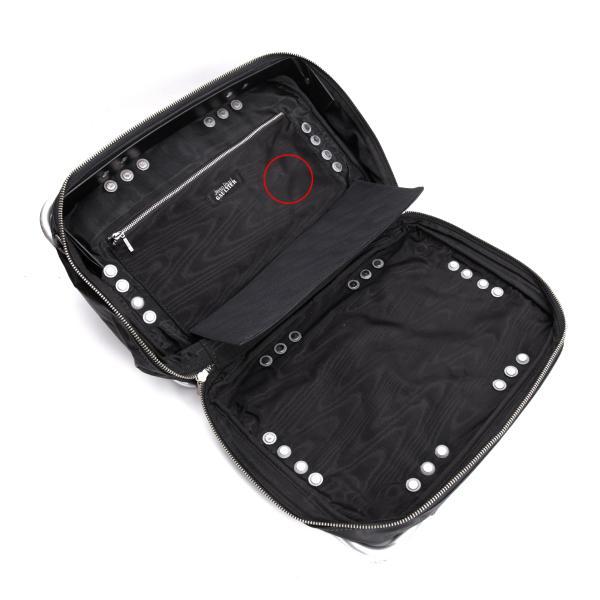 Jean Paul GAULTIER Black Metal Frame 2-Way Bag