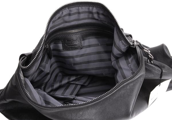 Jean Paul GAULTIER Lamb Leather Ring Harness Backpack Black