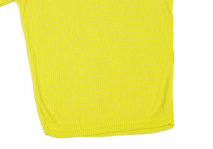 GIANNI VERSACE Short Sleeve Knit Sweater Yellow Size 40