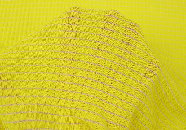 GIANNI VERSACE Short Sleeve Knit Sweater Yellow Size 40