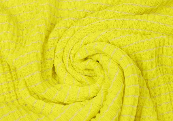 GIANNI VERSACE Short Sleeve Knit Sweater Yellow Size 40