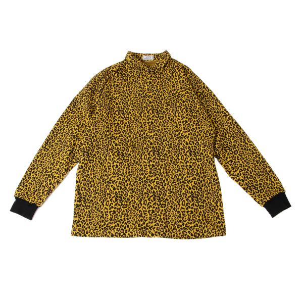GIANNI VERSACE Leopard Jacquard Knit Polo Multi Size 44