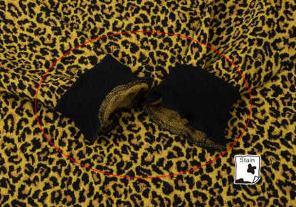 GIANNI VERSACE Leopard Jacquard Knit Polo Multi Size 44