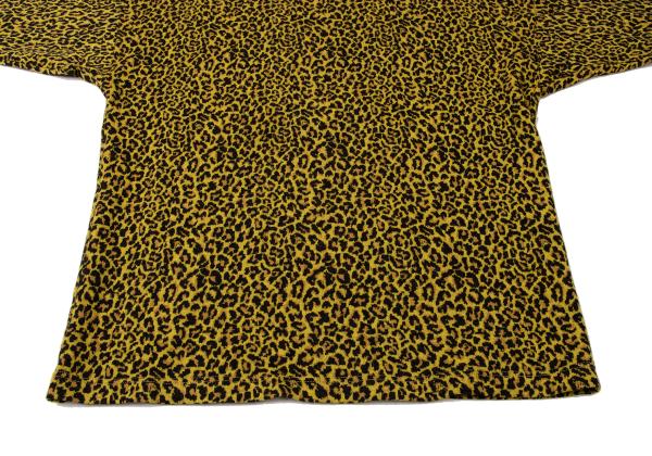 GIANNI VERSACE Leopard Jacquard Knit Polo Multi Size 44