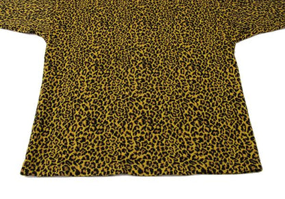 GIANNI VERSACE Leopard Jacquard Knit Polo Multi Size 44