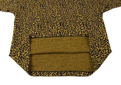 GIANNI VERSACE Leopard Jacquard Knit Polo Multi Size 44