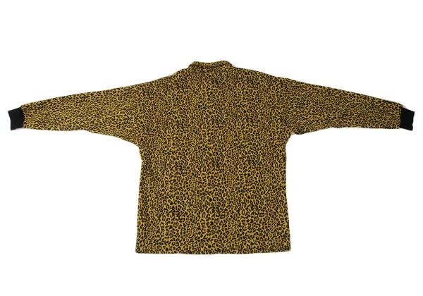 GIANNI VERSACE Leopard Jacquard Knit Polo Multi Size 44